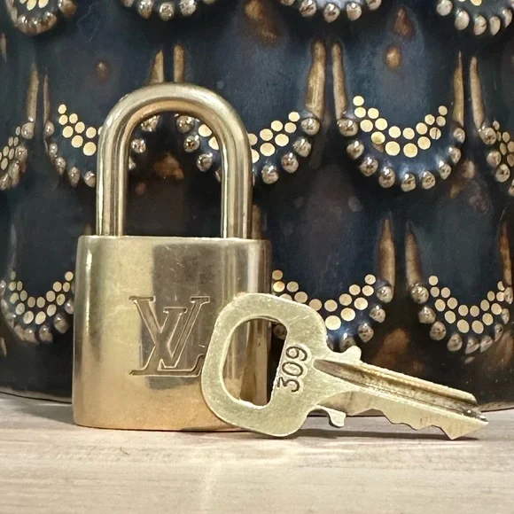 Authentic Louis Vuitton Padlock & Key #309 - Picture 1 of 6